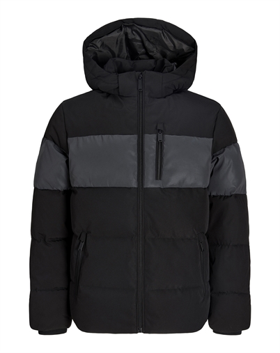 Jack & Jones Junior - JJEBecks Reflective Puffer Jakke - Black 